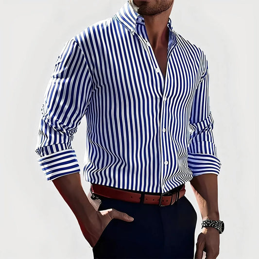 Camicia Righe Uomo Comoda